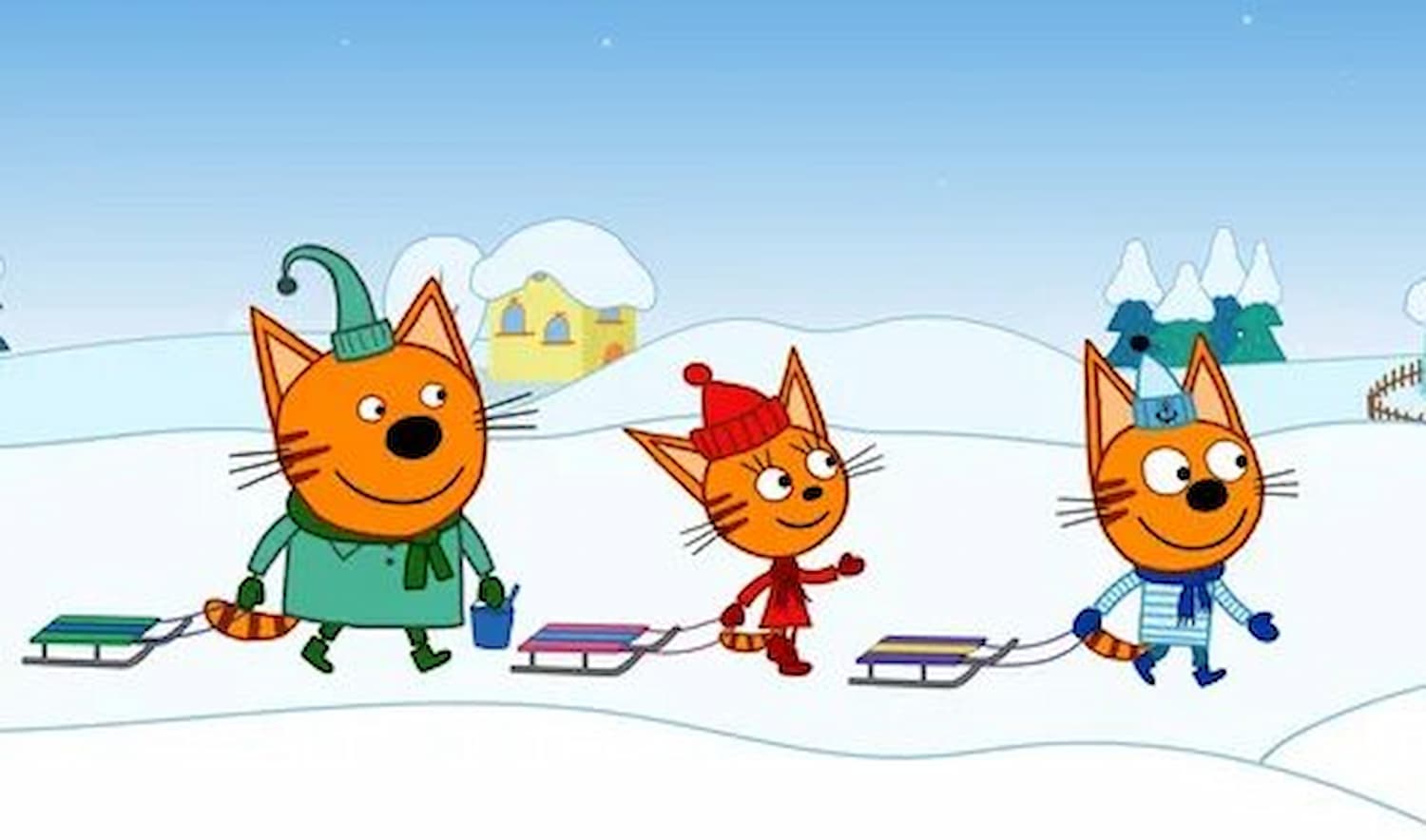 Обои три кота на компьютер